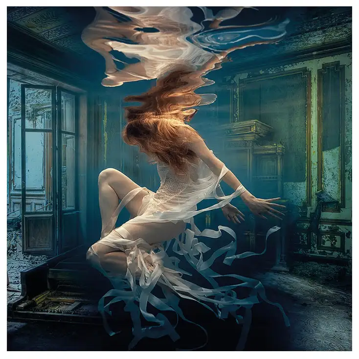 Vægdekoration Lost Piano 100x100 cm Artwood