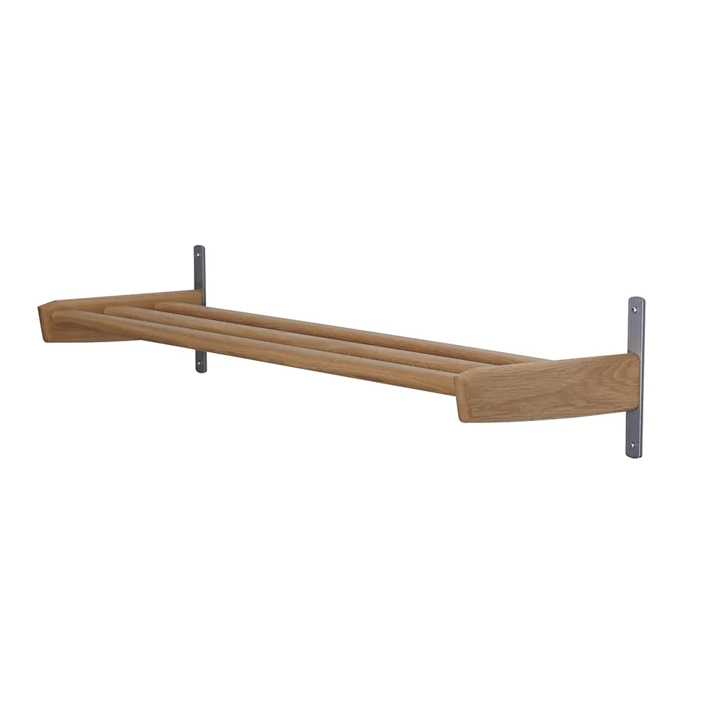 Skohylde Meja Oscarssons Möbel i lakeret egetræ, 90Ã26 cm