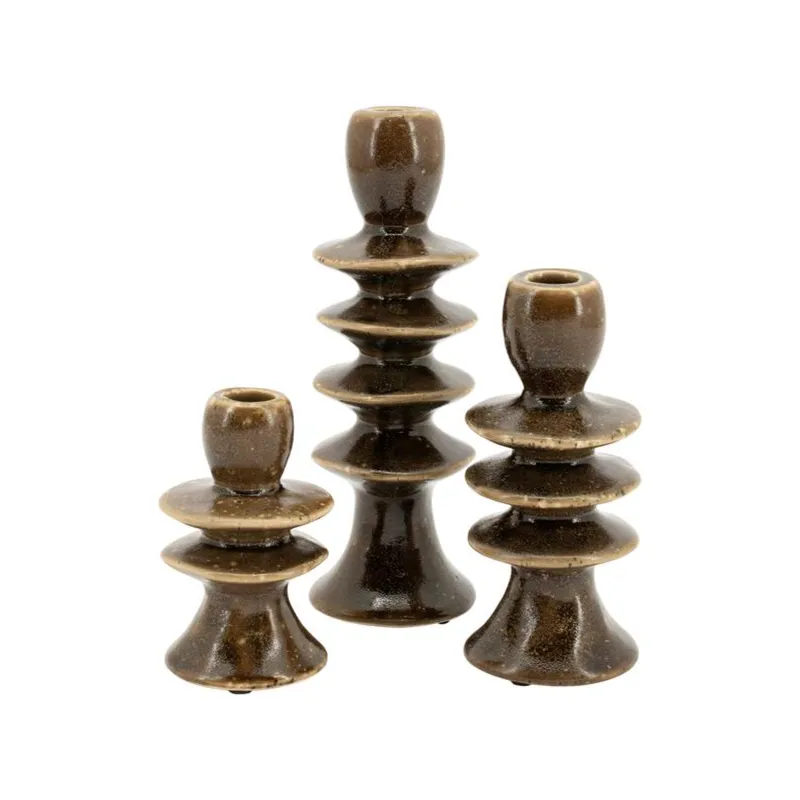 Cimba (set of 3) 7,5x11,8 cm Lertøj Brun