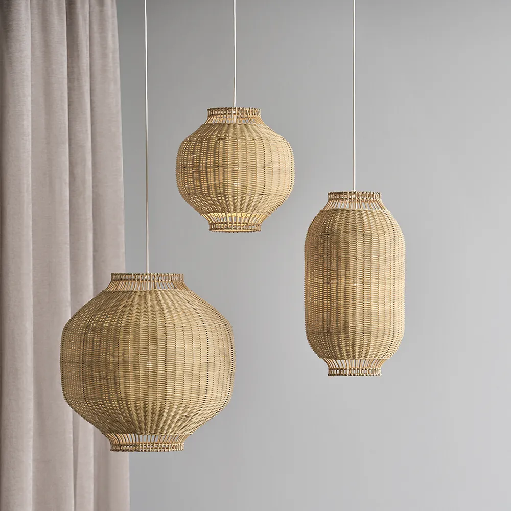 Kou lampeskærm rattan 