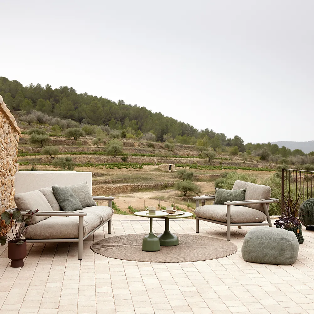 Knit Tæppe 200 cm Dark sand