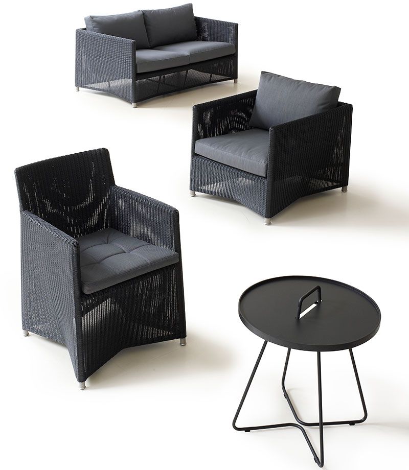 Diamond 2-personers sofa Grafitt