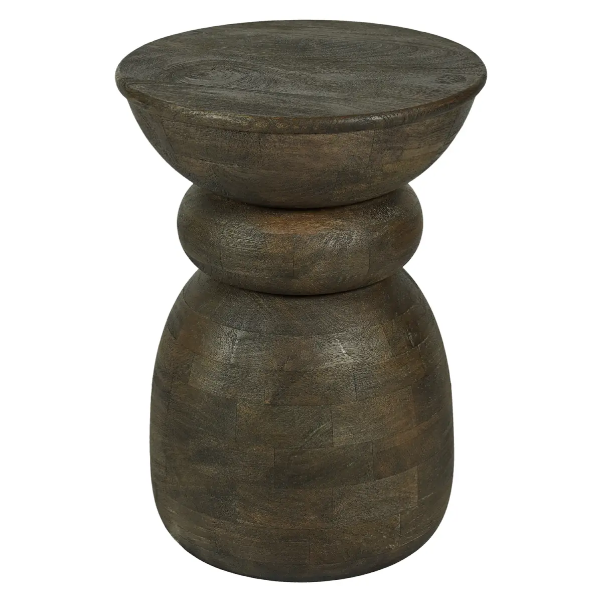 OREGON skammel brun Ø34 x H46 cm