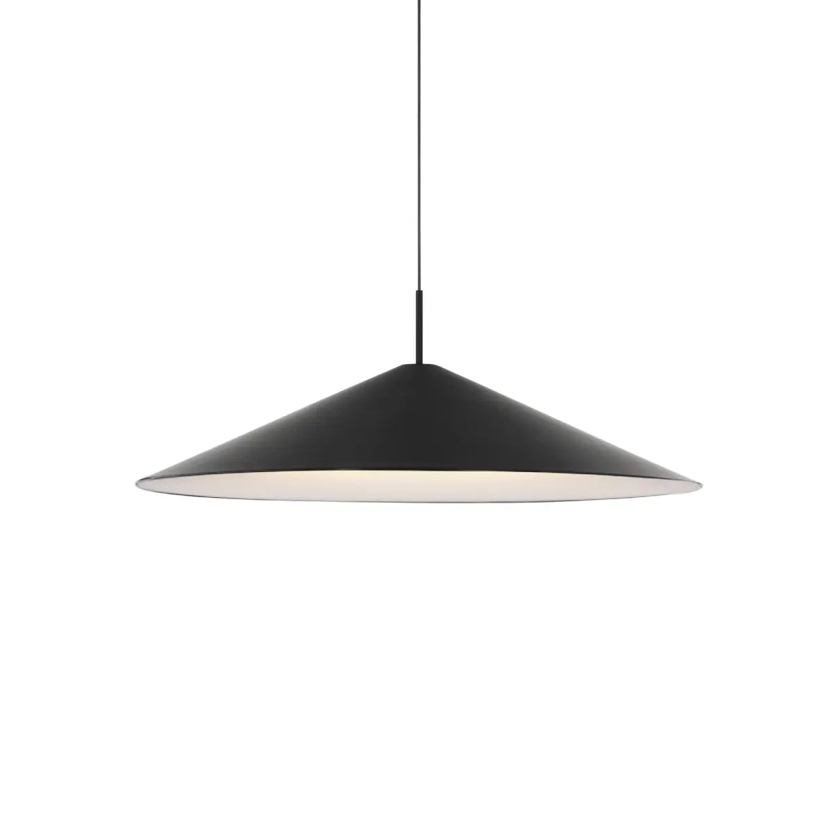 New Works, Brolly Pendel Ø90 Sort Anodiseret Aluminium