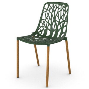 Forest Spisebordsstol Iroko/Dark Green 