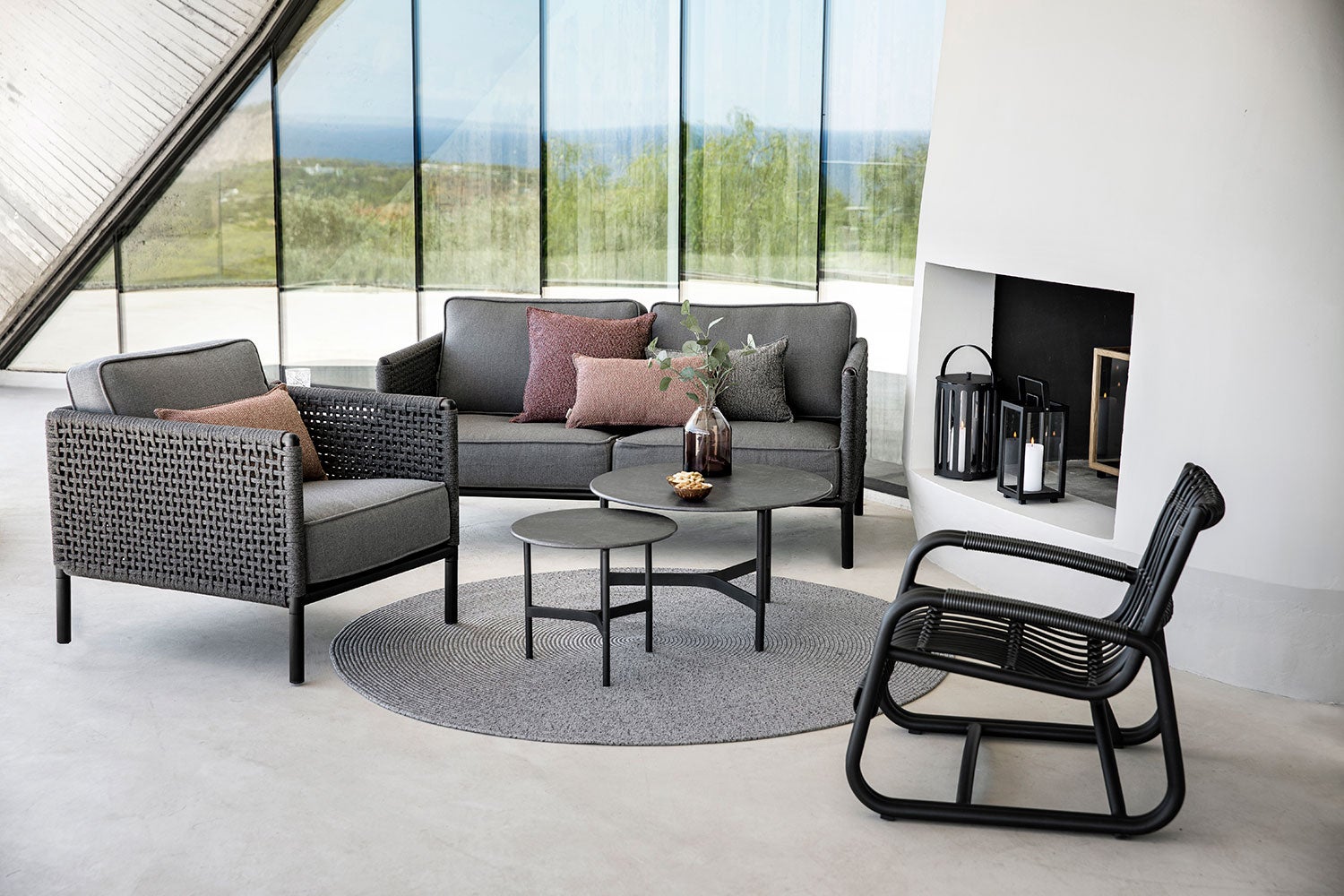 Encore 2-personers sofa Dark Grey/Lava Grey 