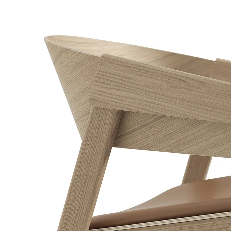 Cover Lounge Chair - Refine Leather Cognac Oak