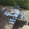 Linear Steel Stol med armlæn - Anthracite Black 