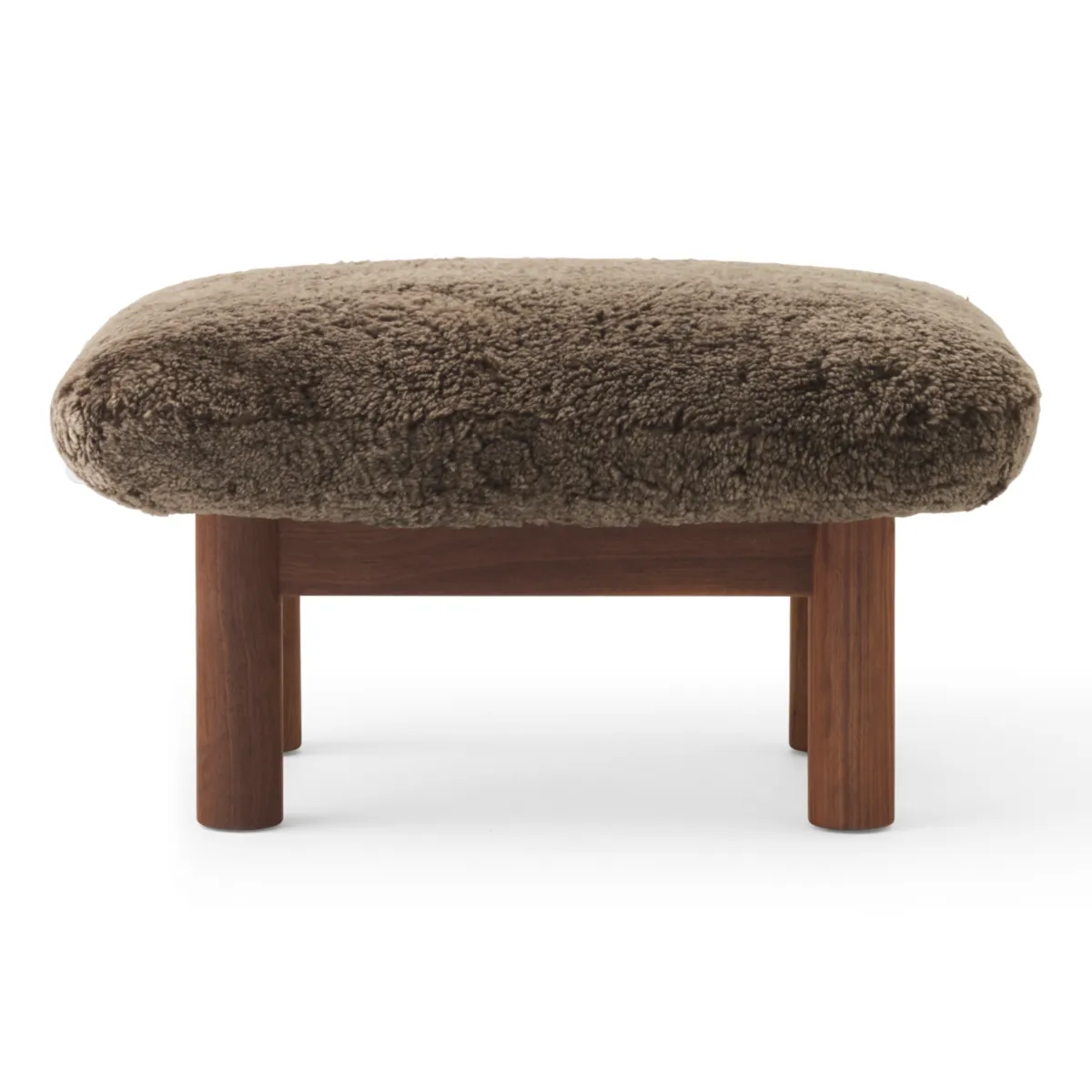Brasilia skammel massiv valnød, Sheepskin Nevotex Root