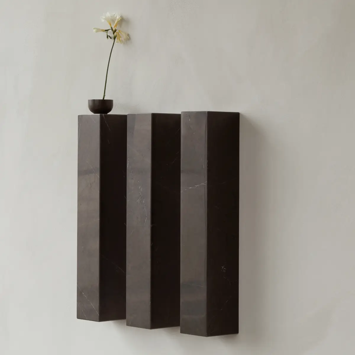Plinth Hylde Marmor Grå Kendzo