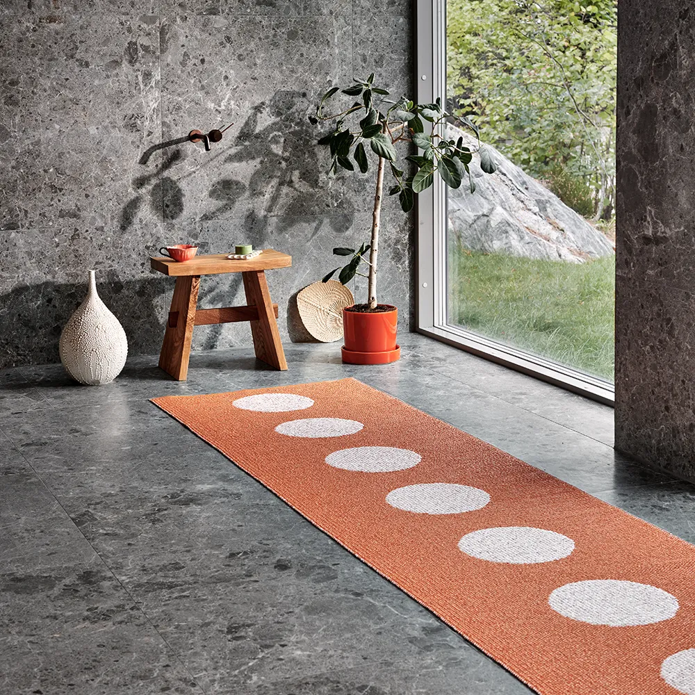Vera Pop tæppe Pale Orange/Pearl Pink 70 x 280cm