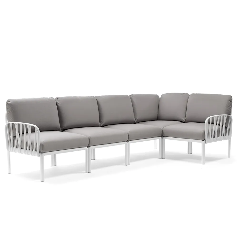 Komodo 5 hjørnesofa White - Grigio