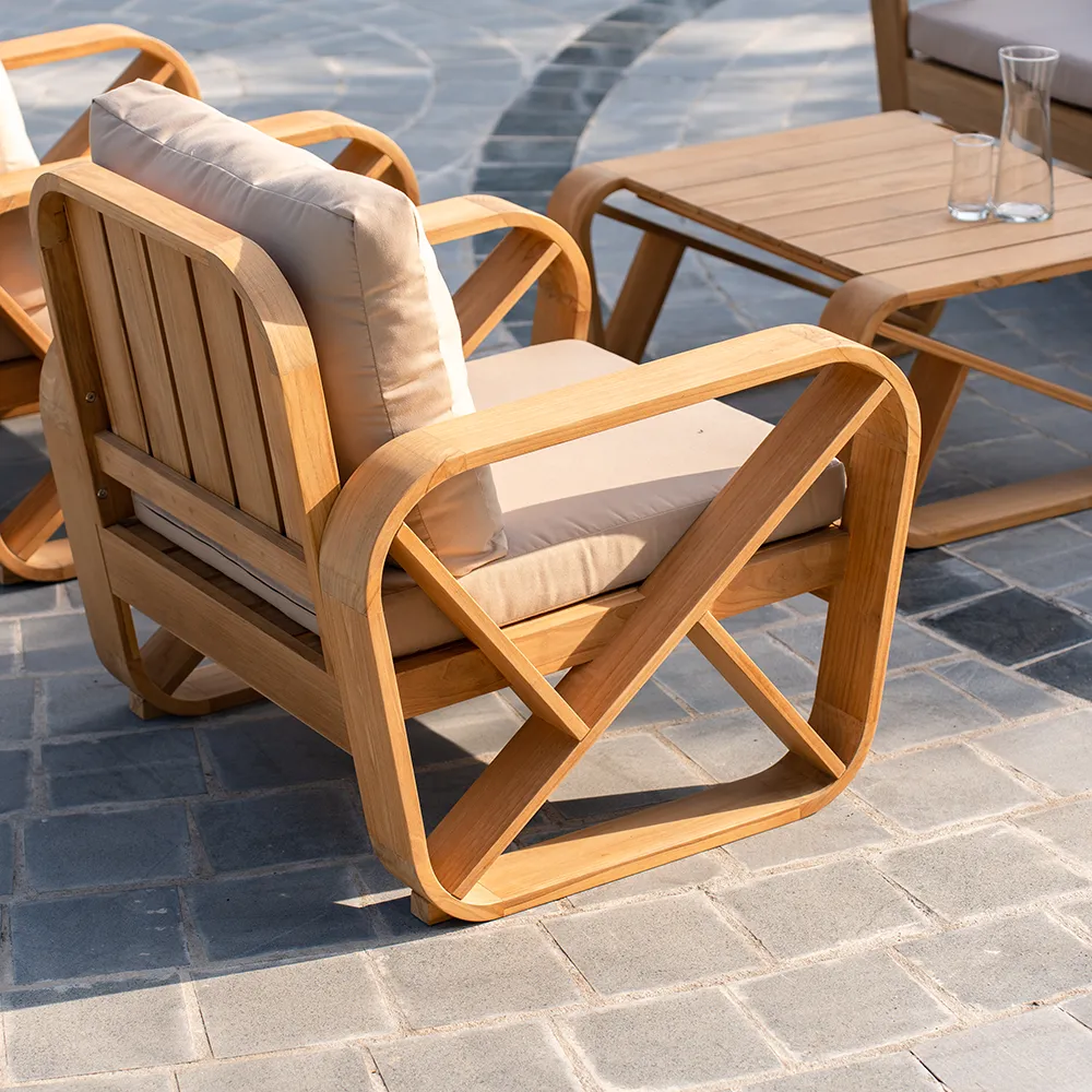 Bålamöllan loungestol inkl. hynder blå