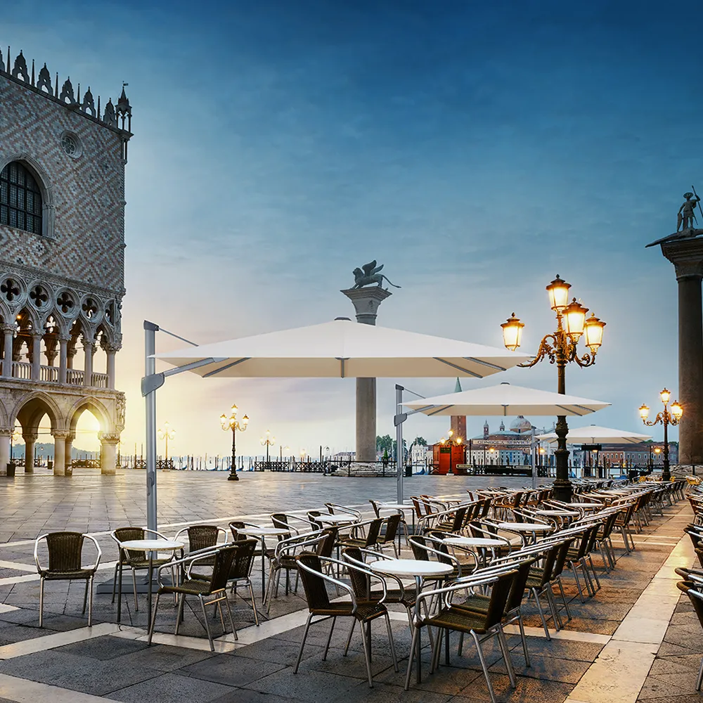 Fortano 400x300 cm parasol alu Cat.4 408 Black