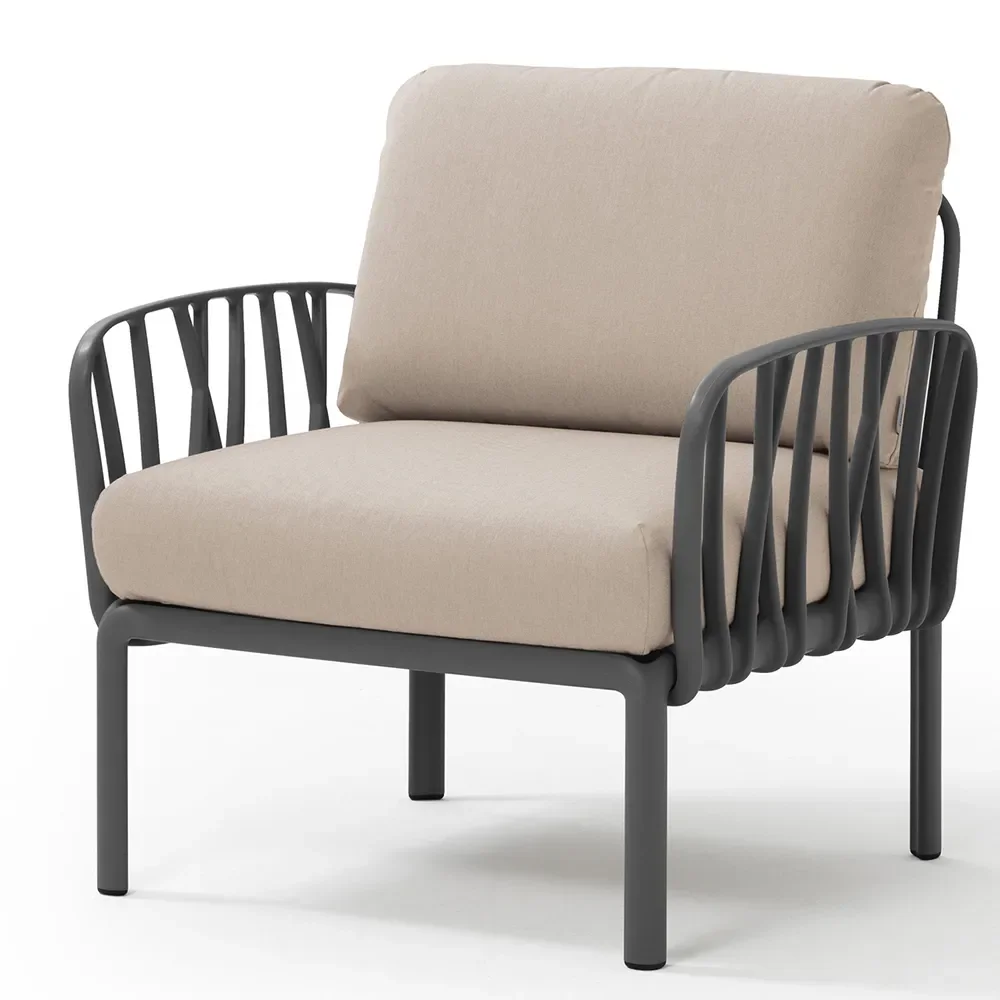 Nardi, Komodo lænestol Anthracite - Canvas Sunbrella