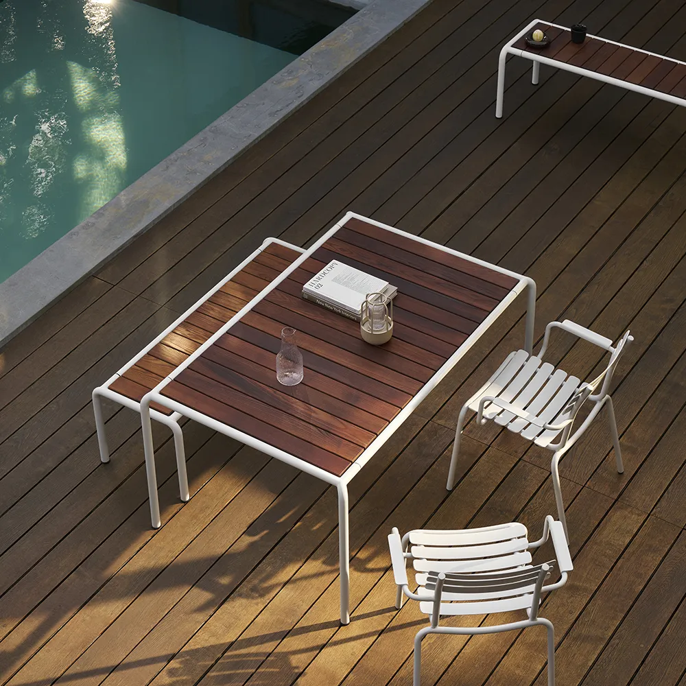 AVANTI Spisebord 153x98 cm ask/hvid