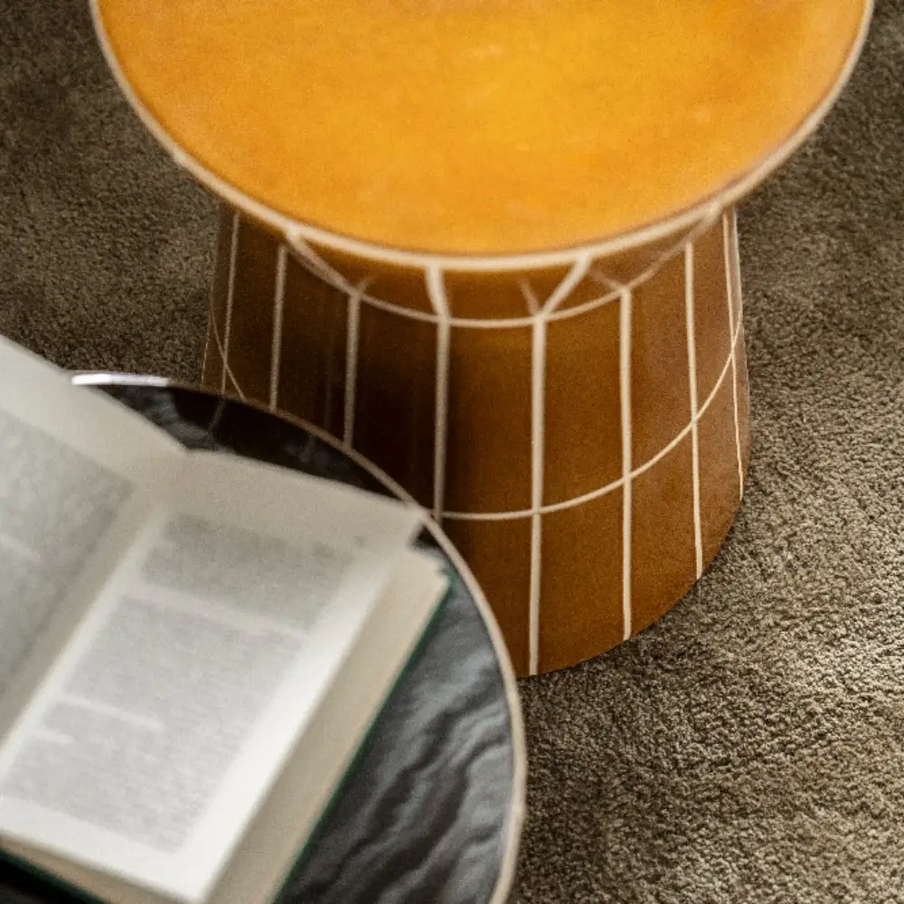 TileTastic 2 sidebord- mustard 38x38x45 cm