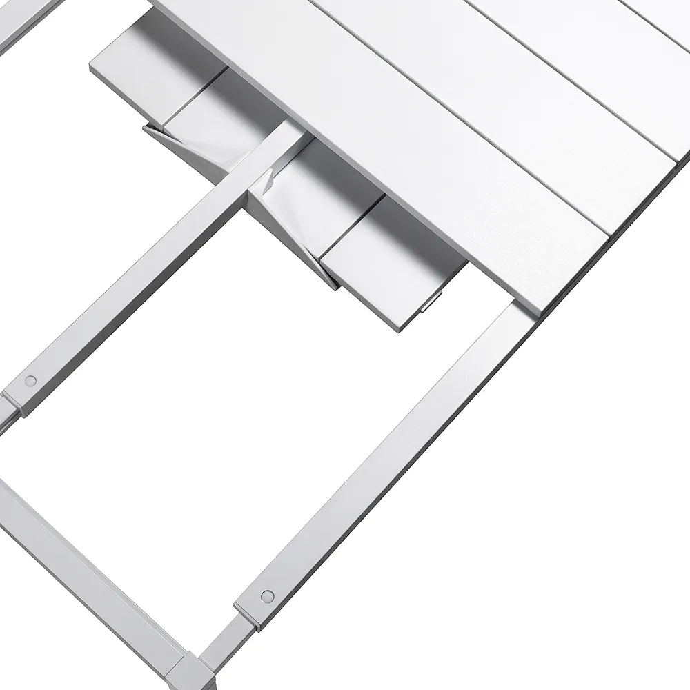 Rio Alu Spisebord 140//210x85 cm White