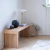 Rib Bænk 104 cm Teak