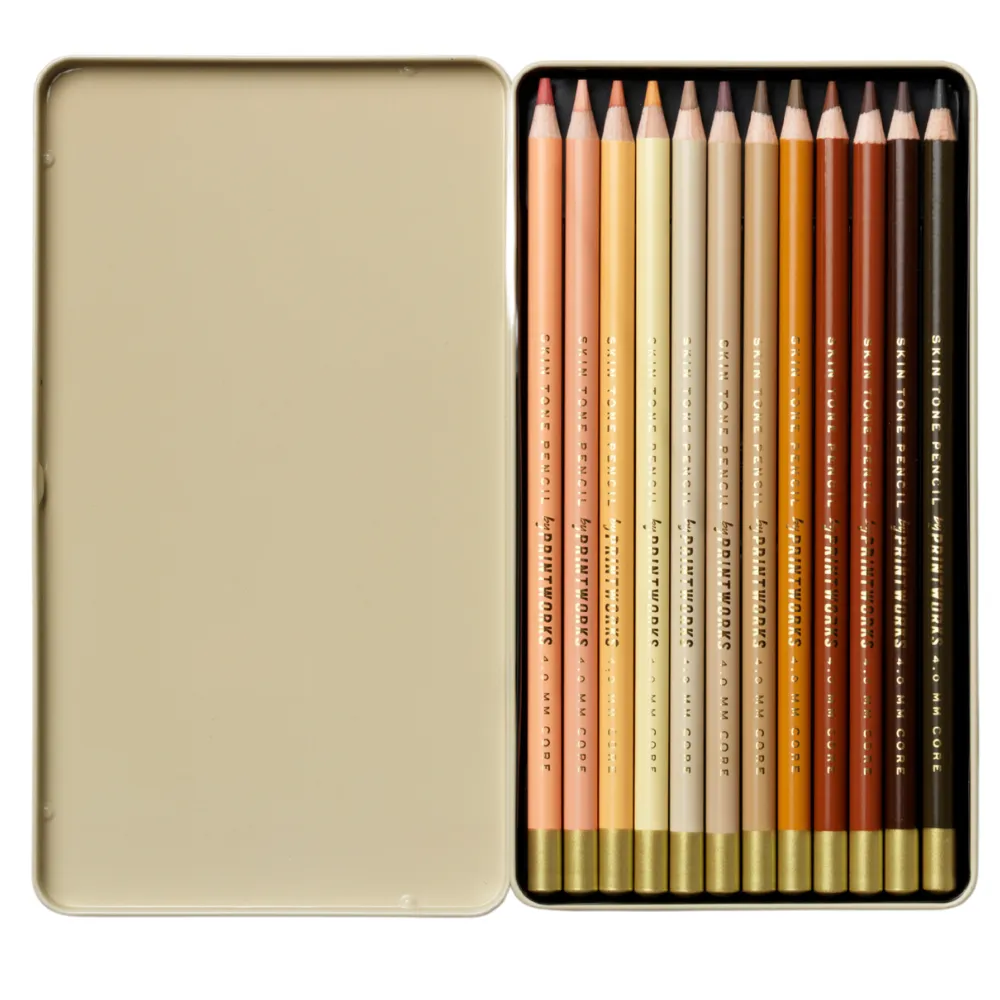 12 farveblyanter - Hudfarve