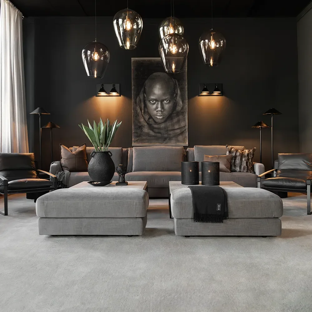 Dobbelt gulvlampe antik bronze