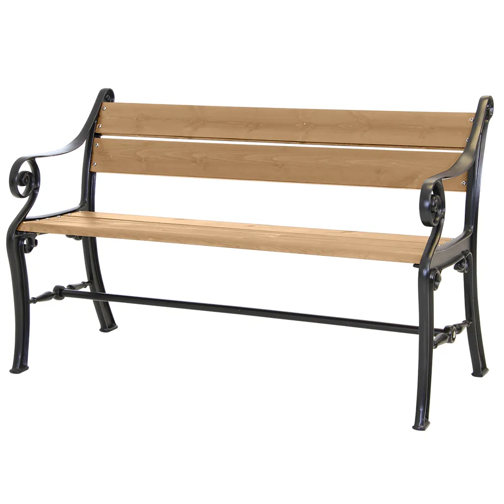 Köpenhamn parkbænk sort/brun