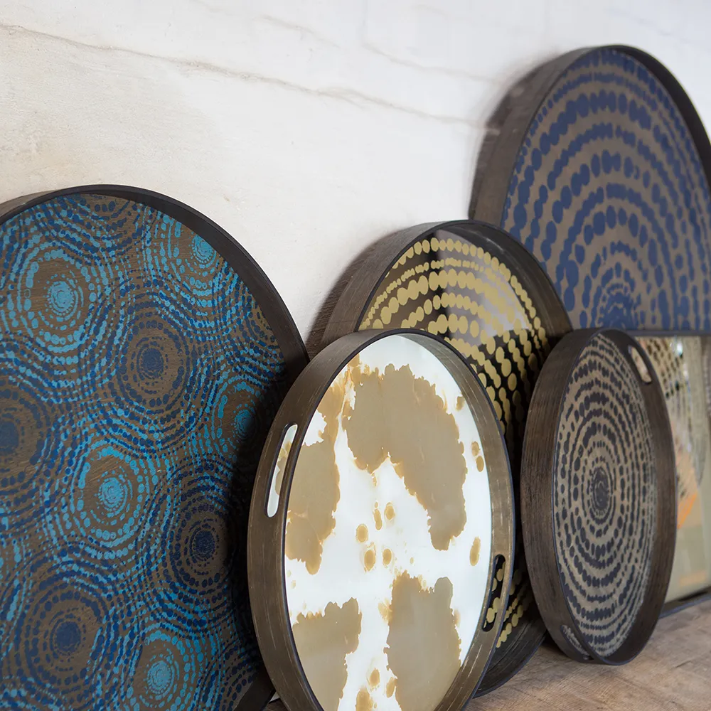 Organic Bakke Ø48 cm Mist Gold