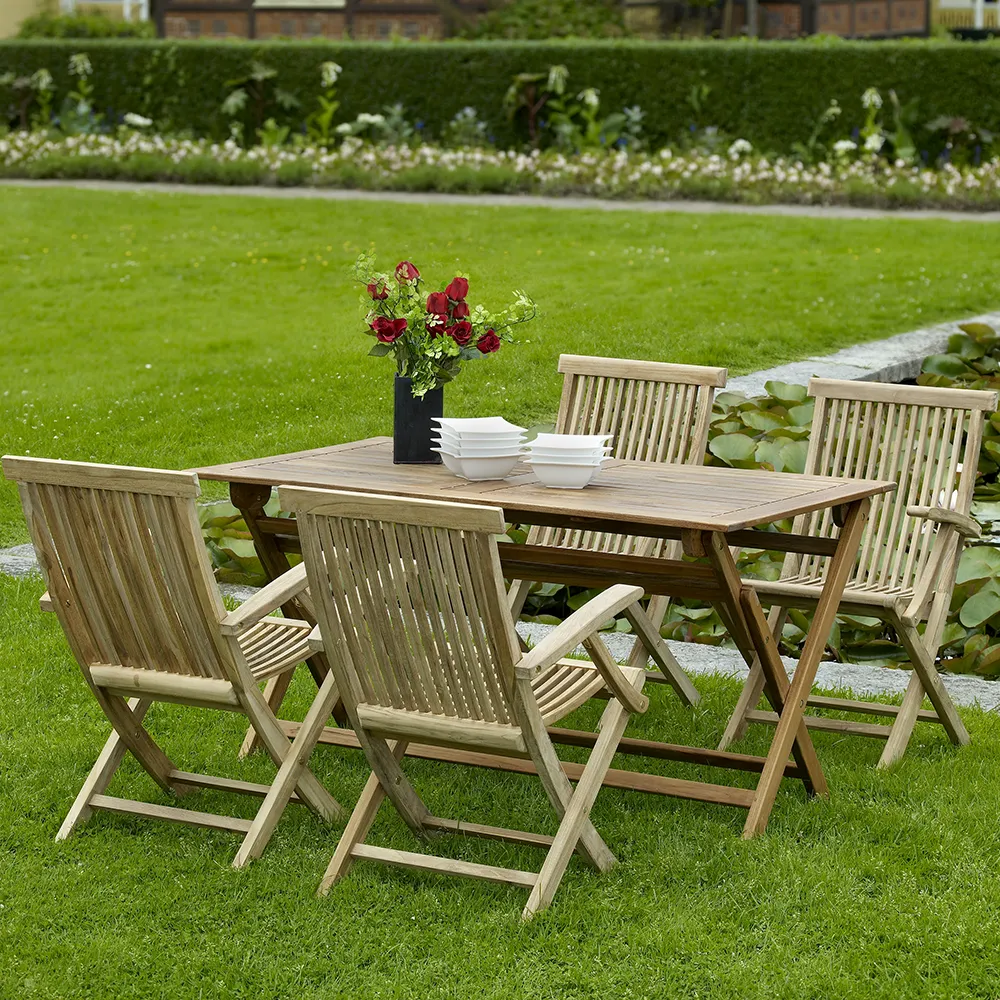 Turin Stol/Karmstol Natur Teak Brafab