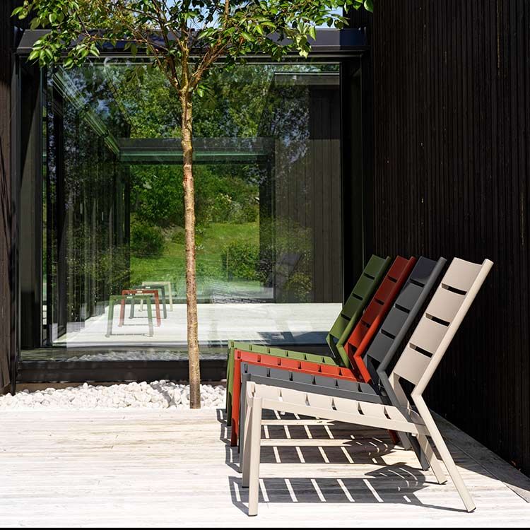 Delia Loungelænestol Khaki Brafab