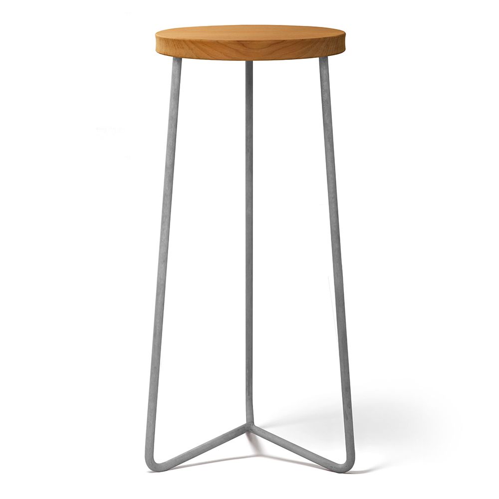 Skammel V1 63 Ubehandlet Teak/Varmgalvaniseret Understel Grythyttan Stålmöbler