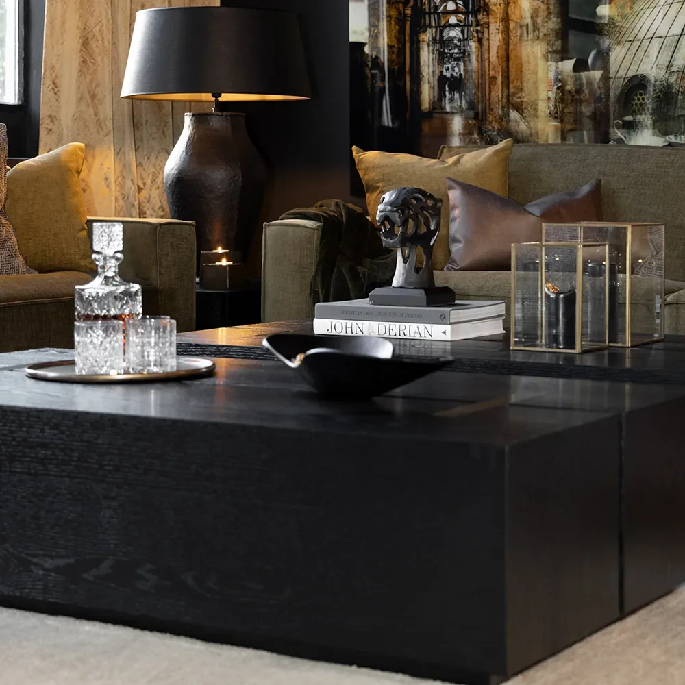 PANTHER decor antique black/bronze