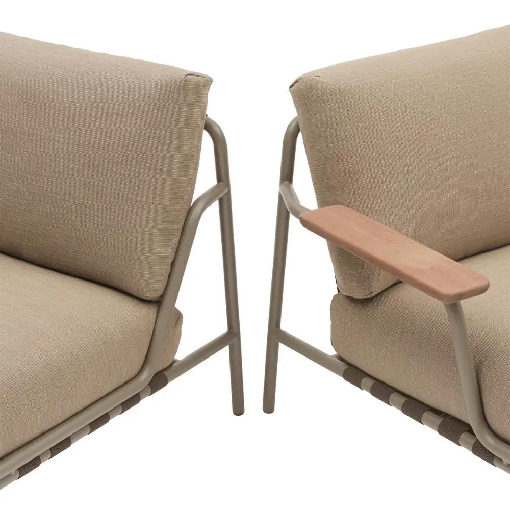 Lounge Stol Settle Ribbed Weave 5/Taupe