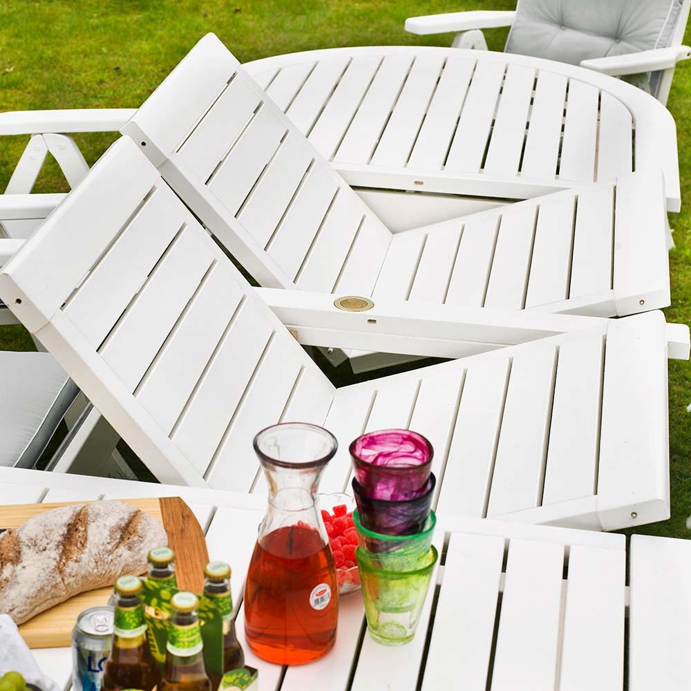 Amelia 110x212/272/332 cm bord hvid 