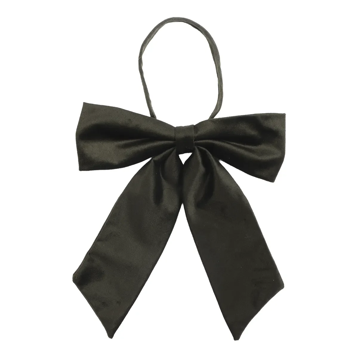 Julesløjfe i velour Velvet M Green B 22 cm