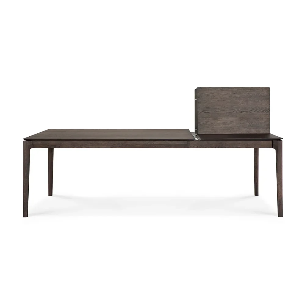 Bok Spisebord 90x160-240 cm Brunlakeret eg