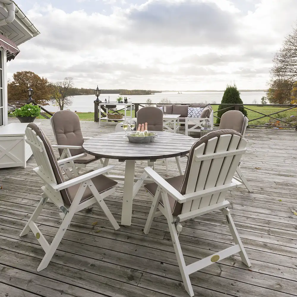 Läckö Lænestol Hvid