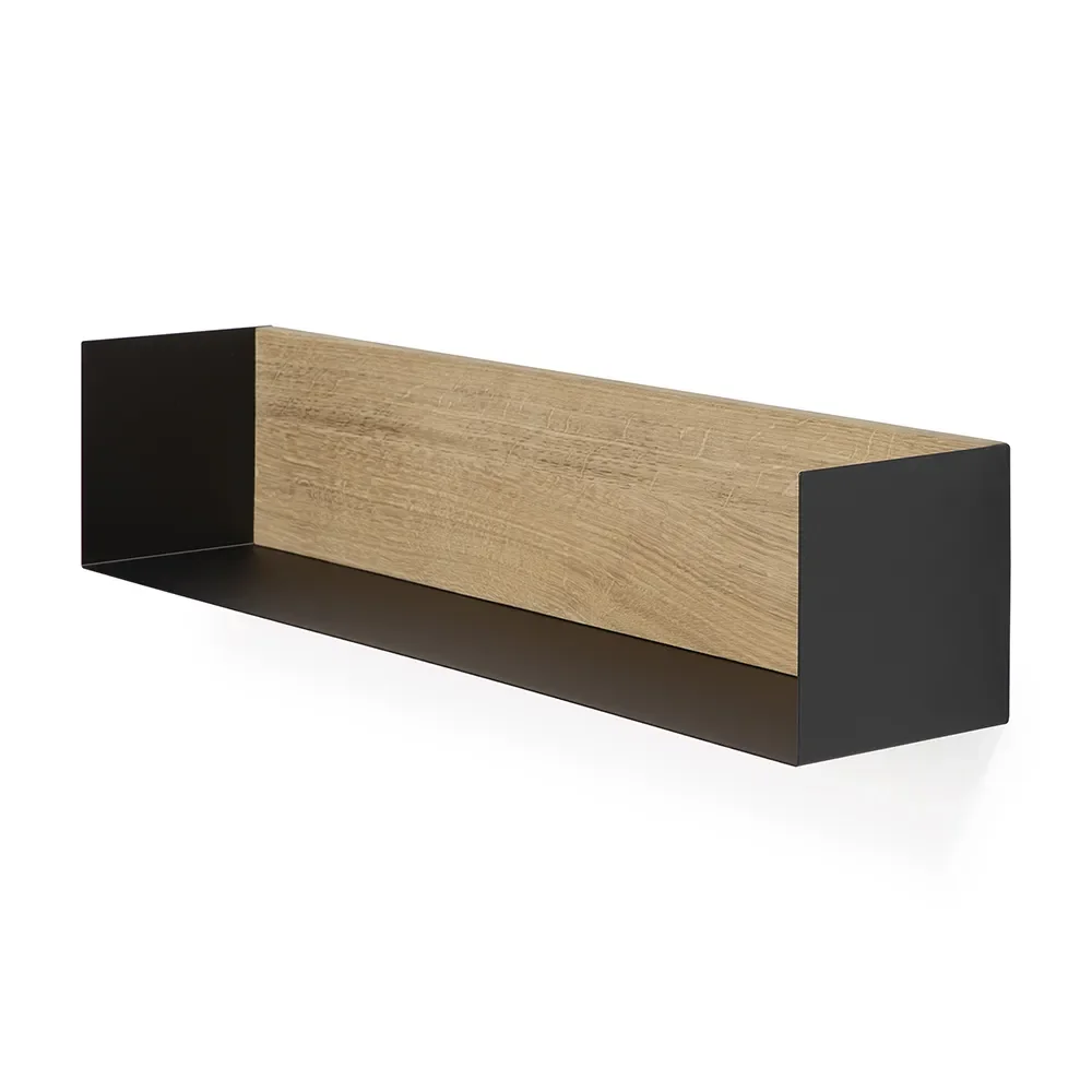  U shelf 70x15 cm eg/sort metal