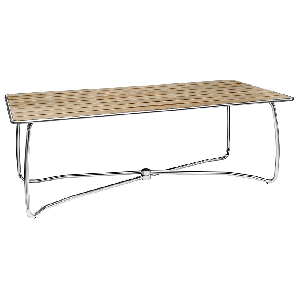 Hillerstorp Spring Spisebord 110×220 cm i teaktræ/stål