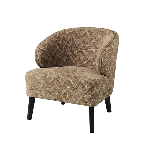 Barrington stoflænestol - Aurelia W lysebrun