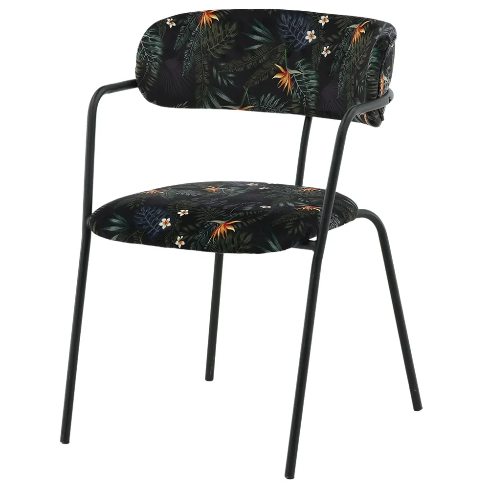 Arrow spisebordsstol blomstret 2-pak 