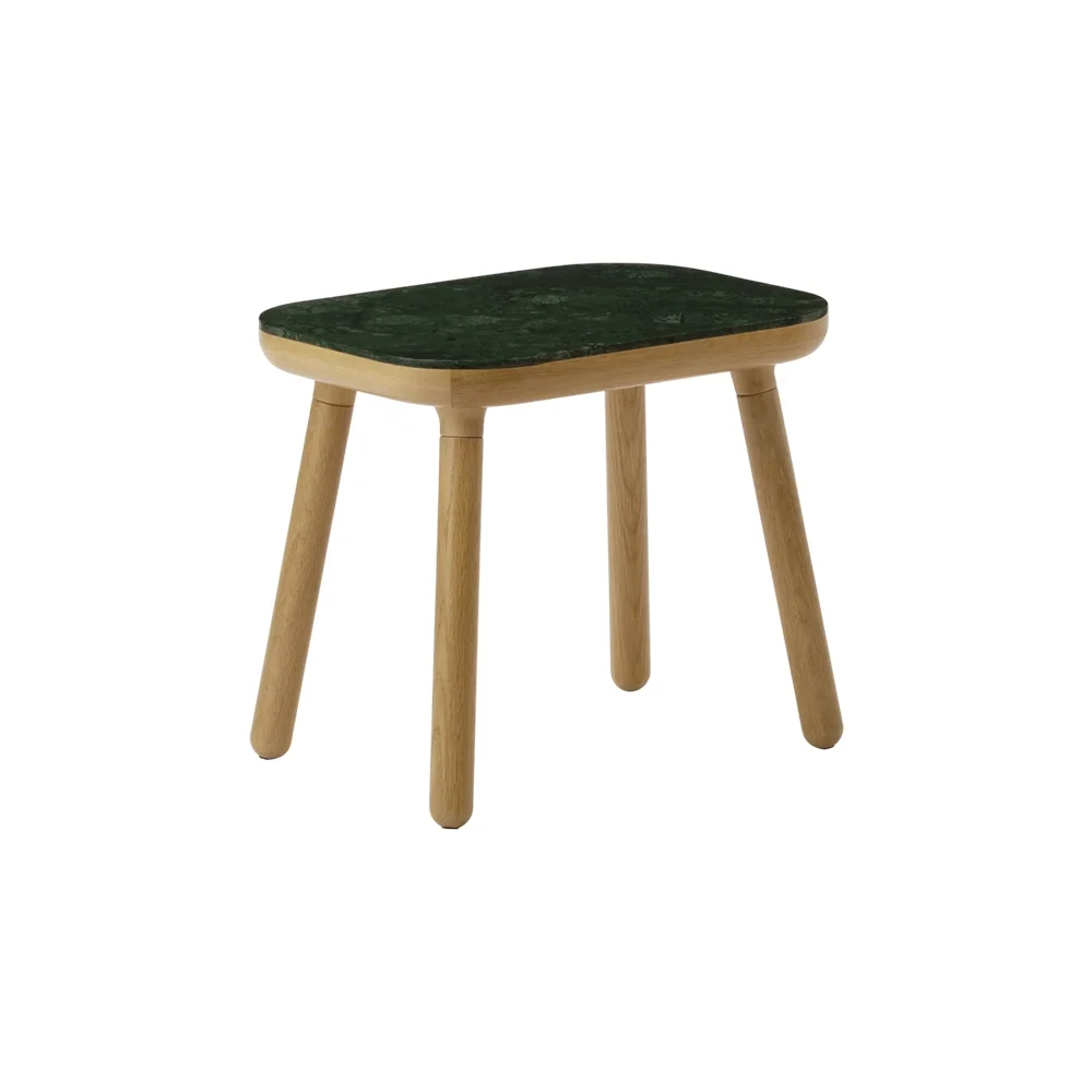 Paff Side Table Sidebord Høj Eg/Green Marble