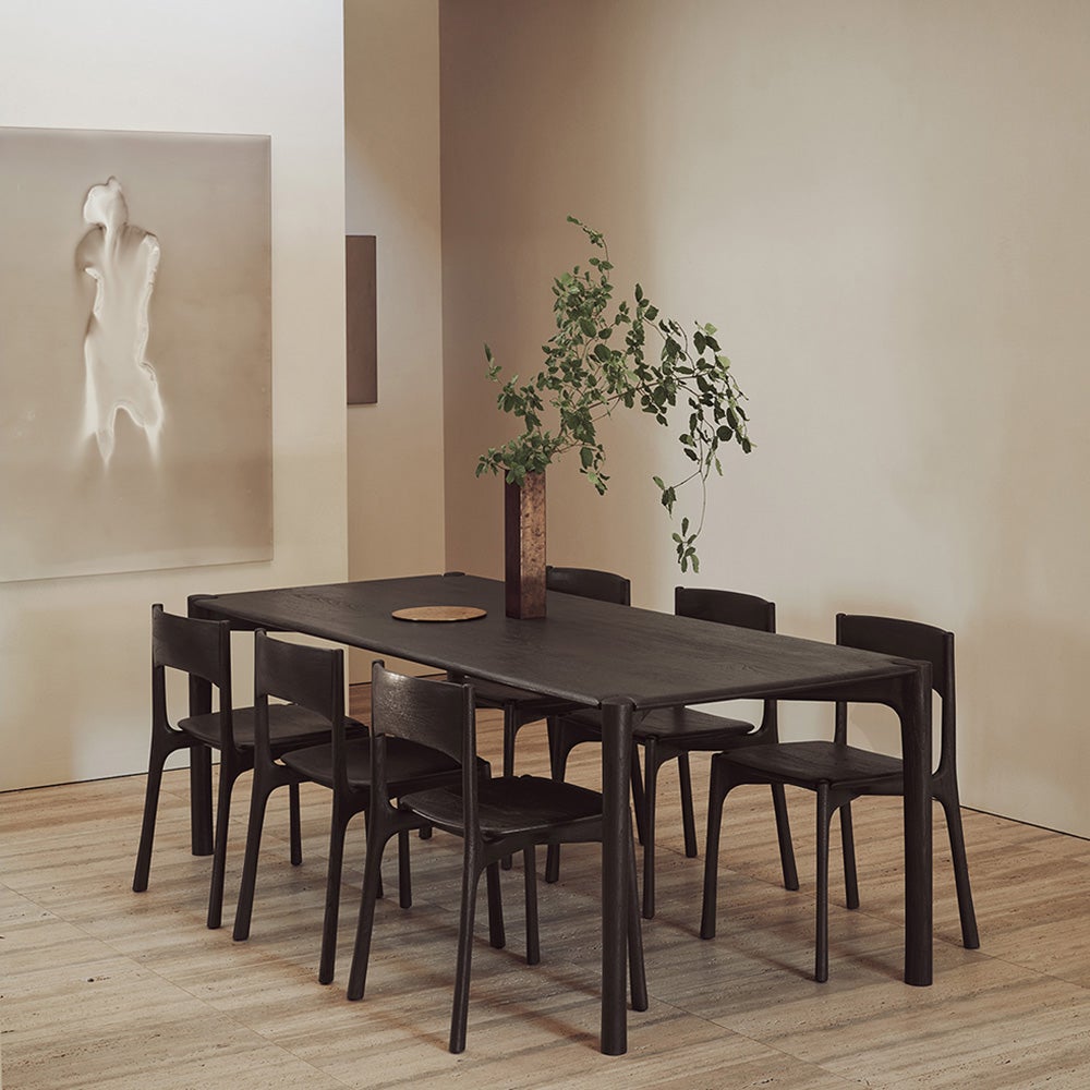 PI Spisestol Lakeret Eg Brun