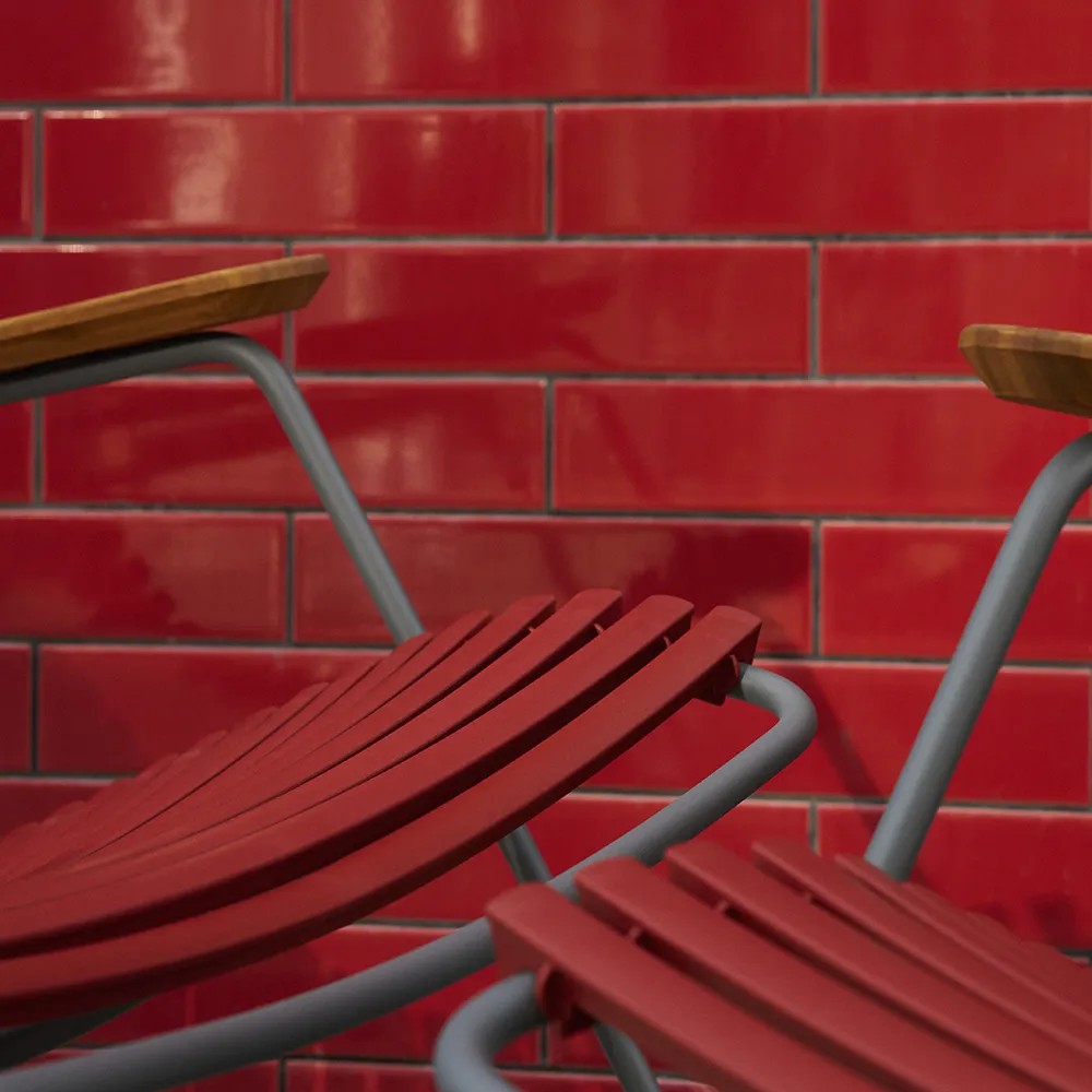 Click gyngestol Paprika / Grey bamboo