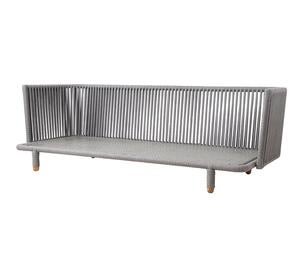 Moments 3-personers sofa, grå