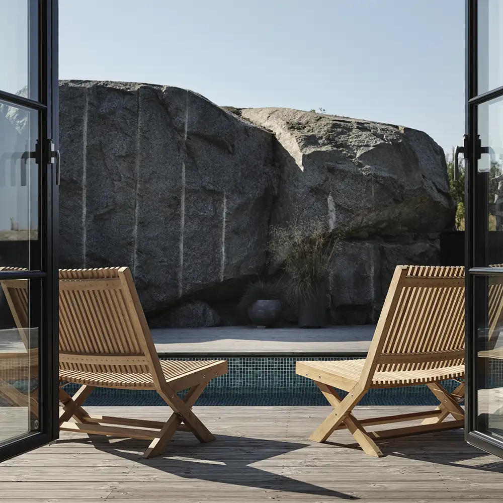 Julita Loungelænestol Teak Brafab