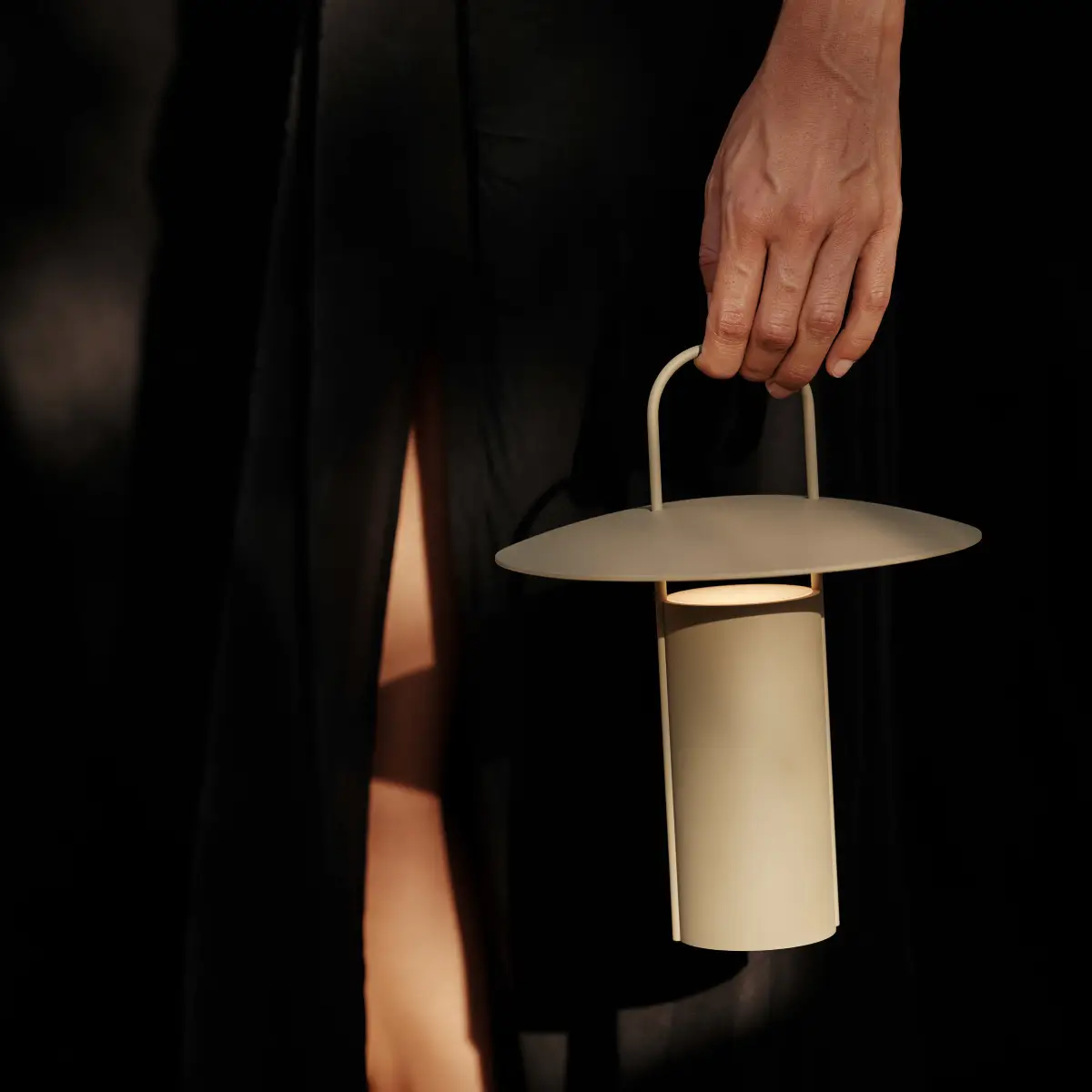 Ray Transportabel lampe Aluminium Dusty Green