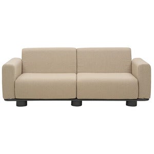 Bolster sofa Antracit / Teddy Beige