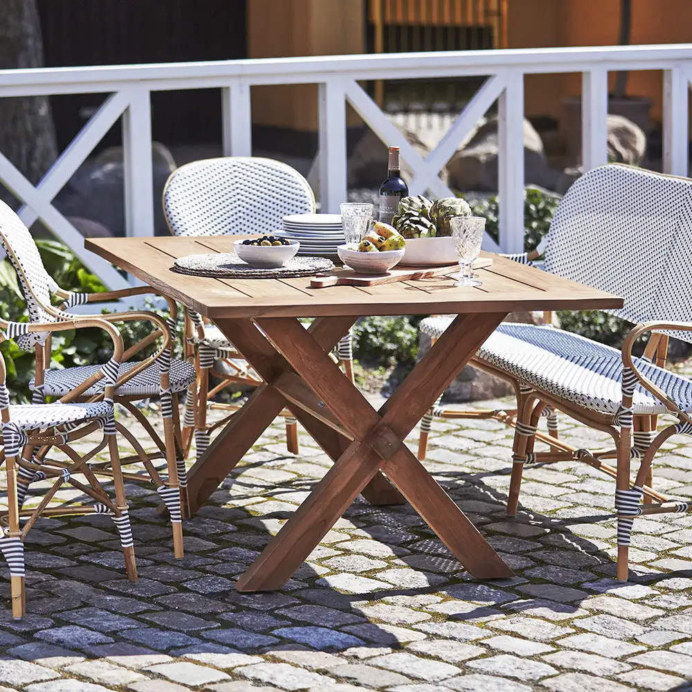 Colonial spisebord 160x100 cm teak