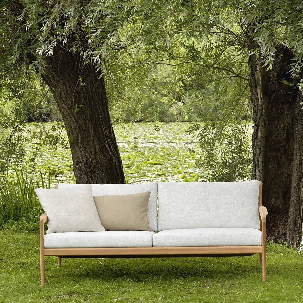 Jack 2-personers sofa Teak/Off White