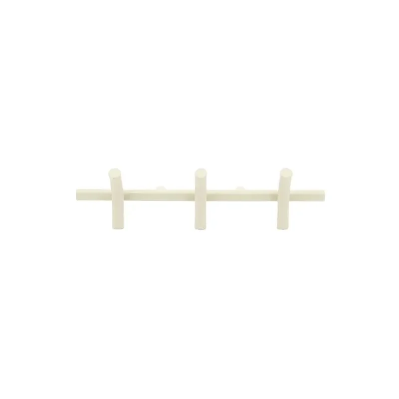 By-Boo, Wall coat rack Matto 3 - beige 53x14x11,5 cm